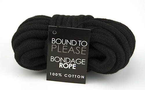 Bound to please bondage rope black