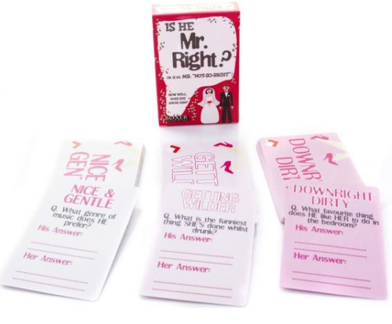 IS HE MR RIGHT?- CARD GAME reduced was £3.99 now £1.99