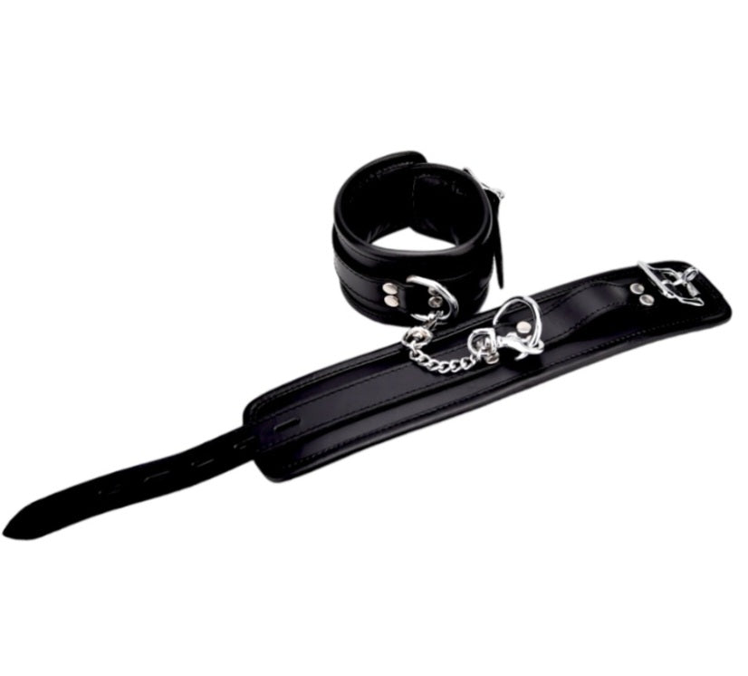 Bound leather wrist reistrants