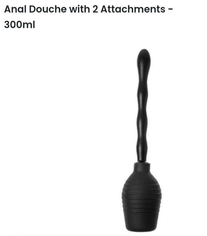 Anal douche 2 attachments 300ml