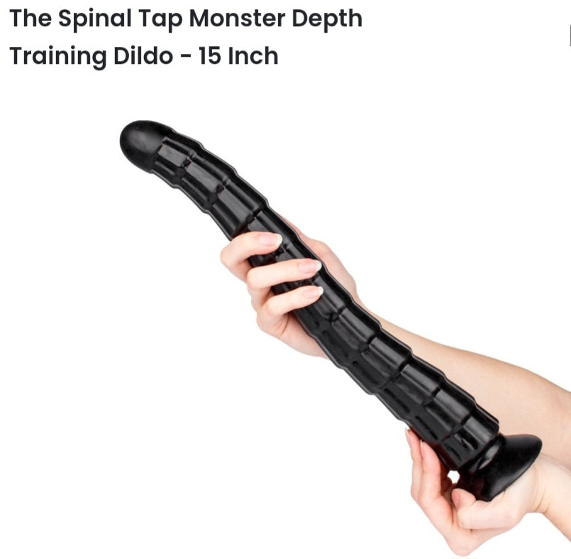 Monster depth training dildo