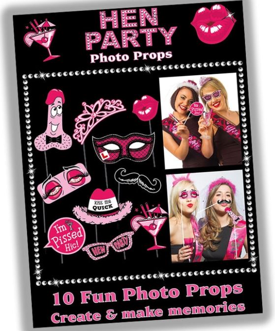 Hen Party Photo Props reduced was £2.99 now £1.99