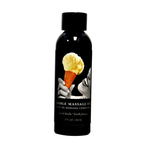 Earthly body edible massage oil 2oz vanilla