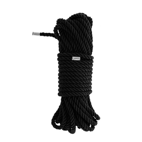 Bound to please silky bondage rope black