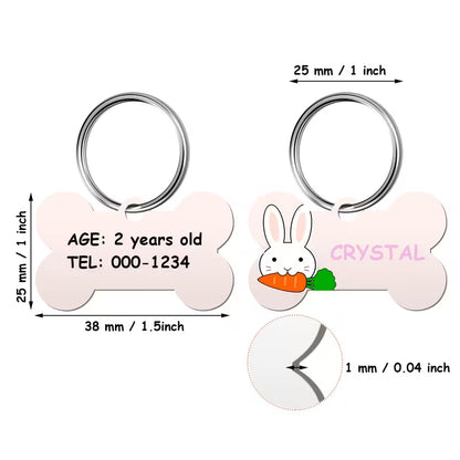 Dog Tag Bone-Shaped