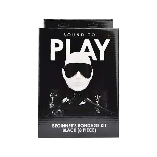 Bound to Play Beginner’s Bondage Kit Black (8 Piece)
