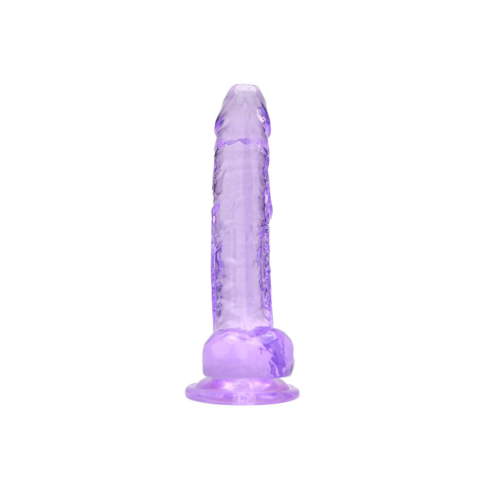 Loving Joy 8 Inch Dildo with Balls Purple