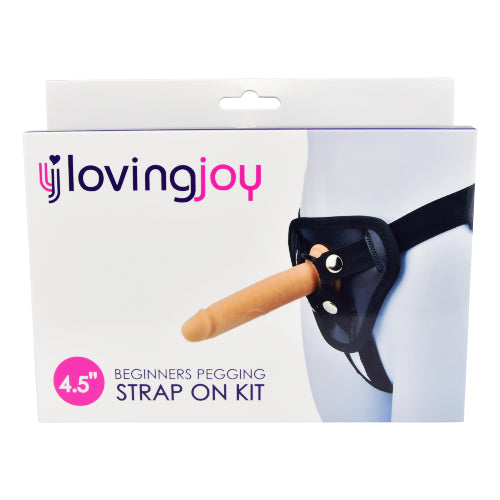 loving joy beginners pegging strap on kit 4.5 inch