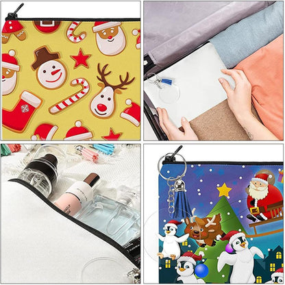 Canvas Pencil Case or Makeup Bag Set