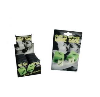 GLOW IN THE DARK LOVE DICE