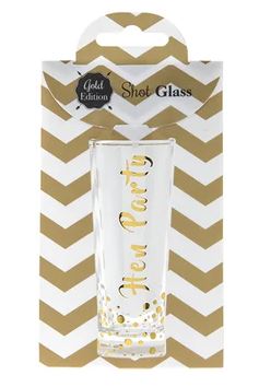 Shot Glass Gold - Hen Party reduced was £1.99