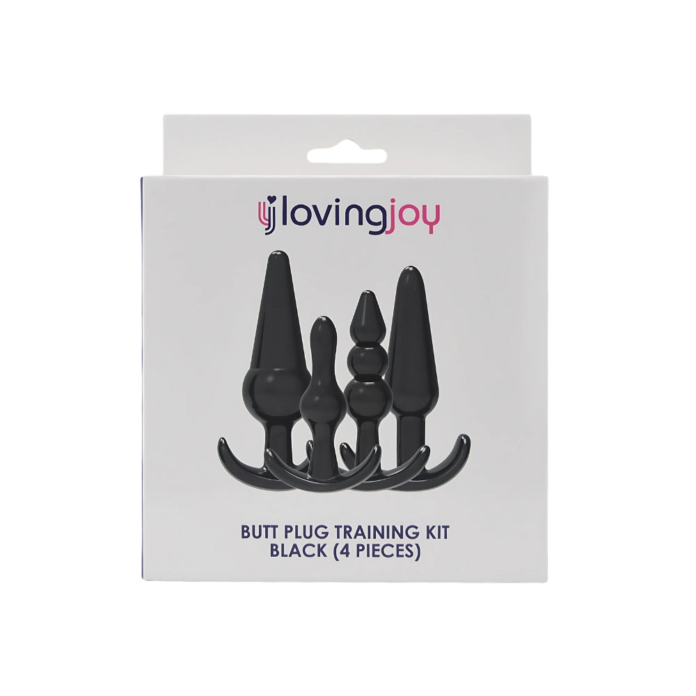 Loving joy butt plug training kit black