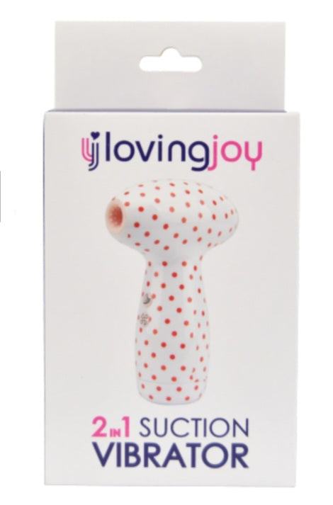 Loving joy 2 in 1 suction vibrator