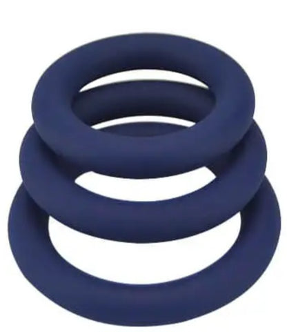Loving Joy Thick Silicone Cock Rings 3 Pack