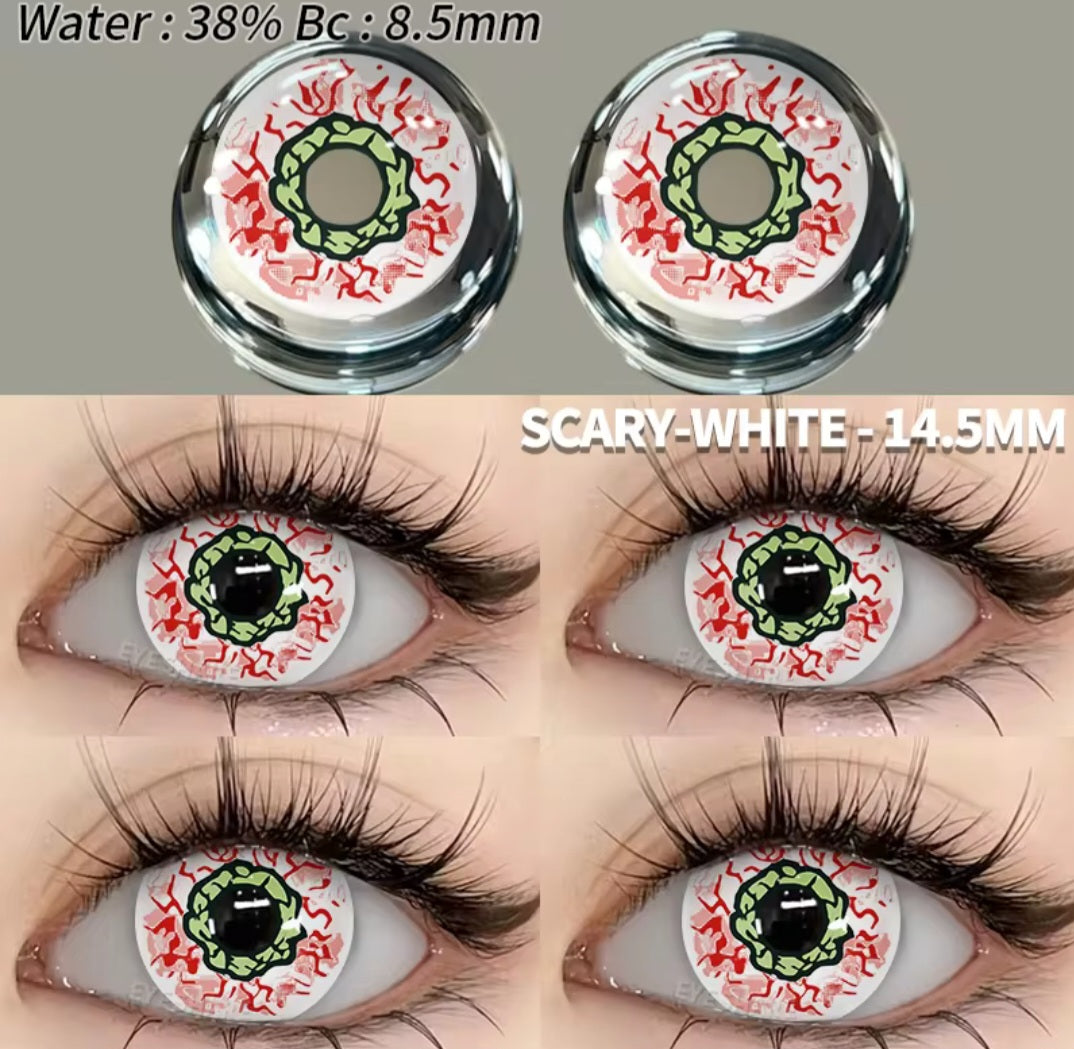 Scary bloodshot fantasy contact lenses