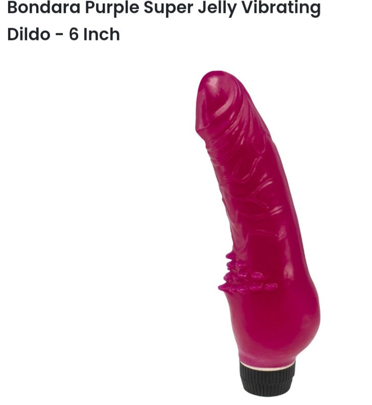6 inch purple jelly vibrator