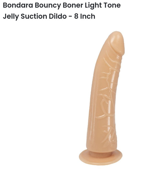 Bones light 8  inch suction dildo