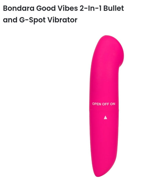 2-in-1 bullet G-spot Vibrator pink