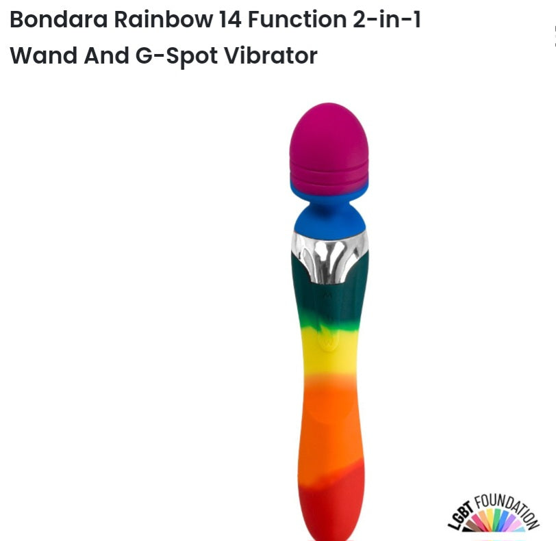 Rainbow 14 function 2-in-1 wand & G-spot Vibrator