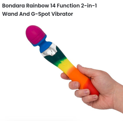 Rainbow 14 function 2-in-1 wand & G-spot Vibrator