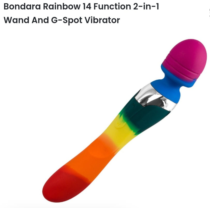 Rainbow 14 function 2-in-1 wand & G-spot Vibrator