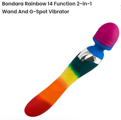 Rainbow 14 function 2-in-1 wand & G-spot Vibrator