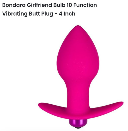 Girlfriend Bulb 10 function vibrating butt plug