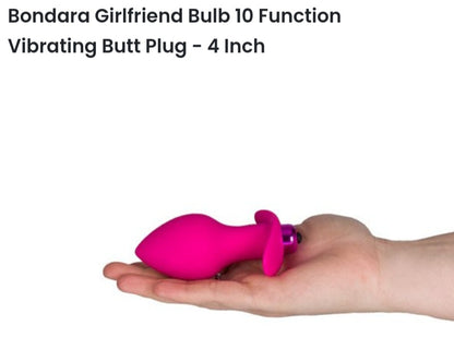 Girlfriend Bulb 10 function vibrating butt plug