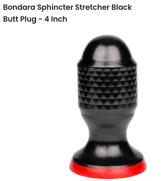 Sphincter stretcher black butt plug