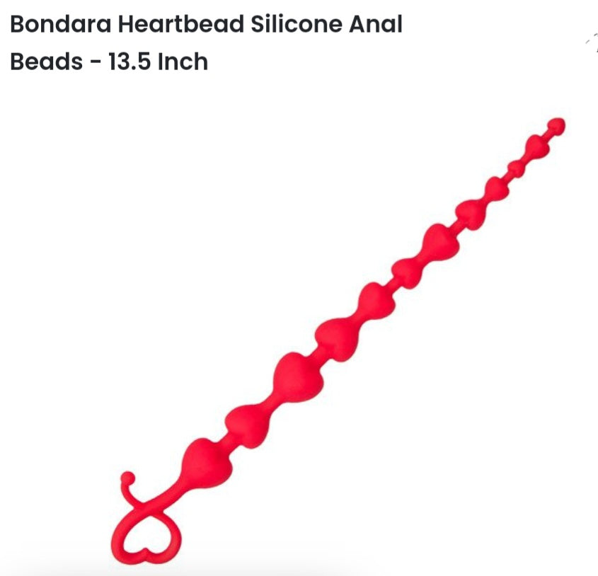 Heartbead silicone anàl beads