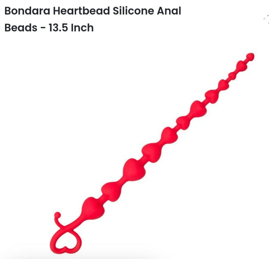 Heartbead silicone anàl beads