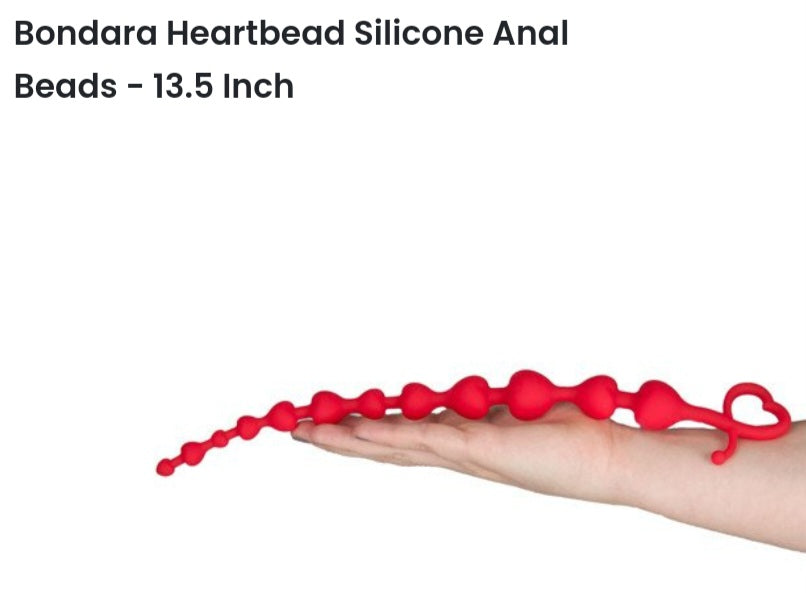 Heartbead silicone anàl beads