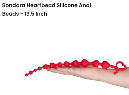 Heartbead silicone anàl beads