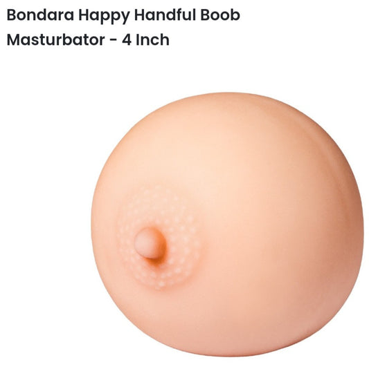 Happy handful boob masturbator