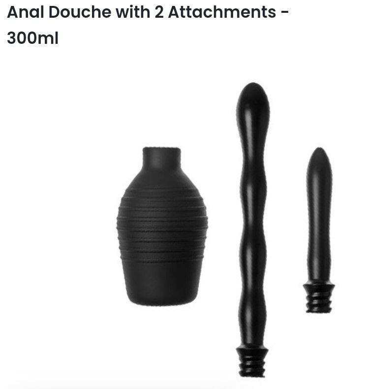Anal douche 2 attachments 300ml