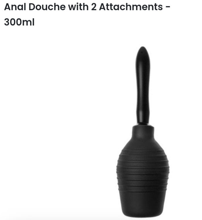 Anal douche 2 attachments 300ml