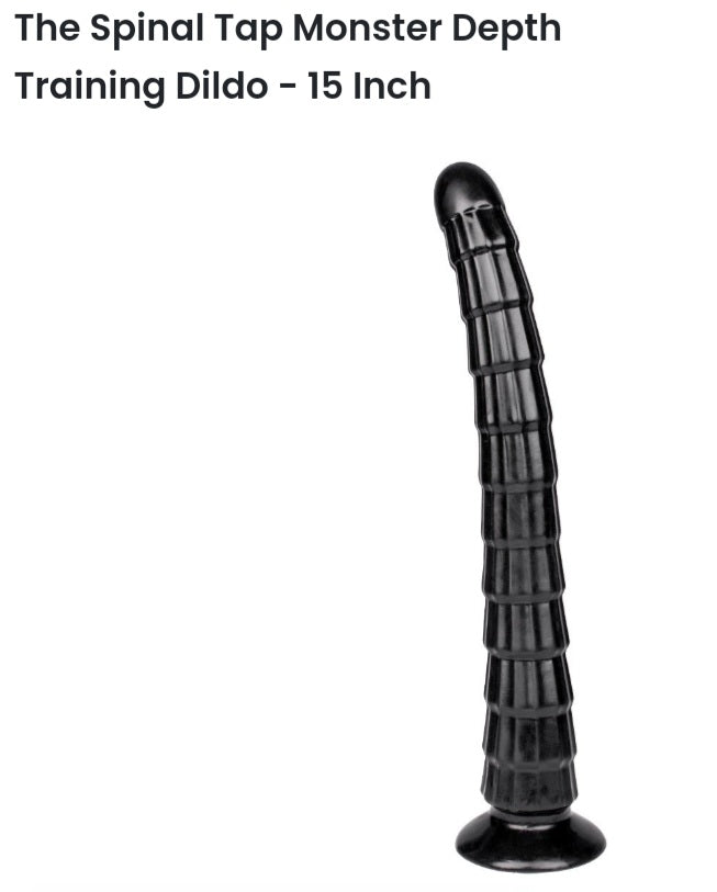 Monster depth training dildo