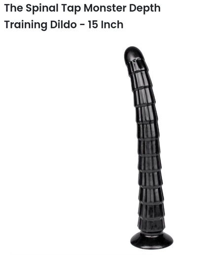 Monster depth training dildo
