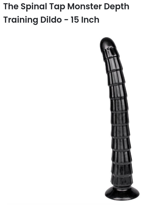 Monster depth training dildo
