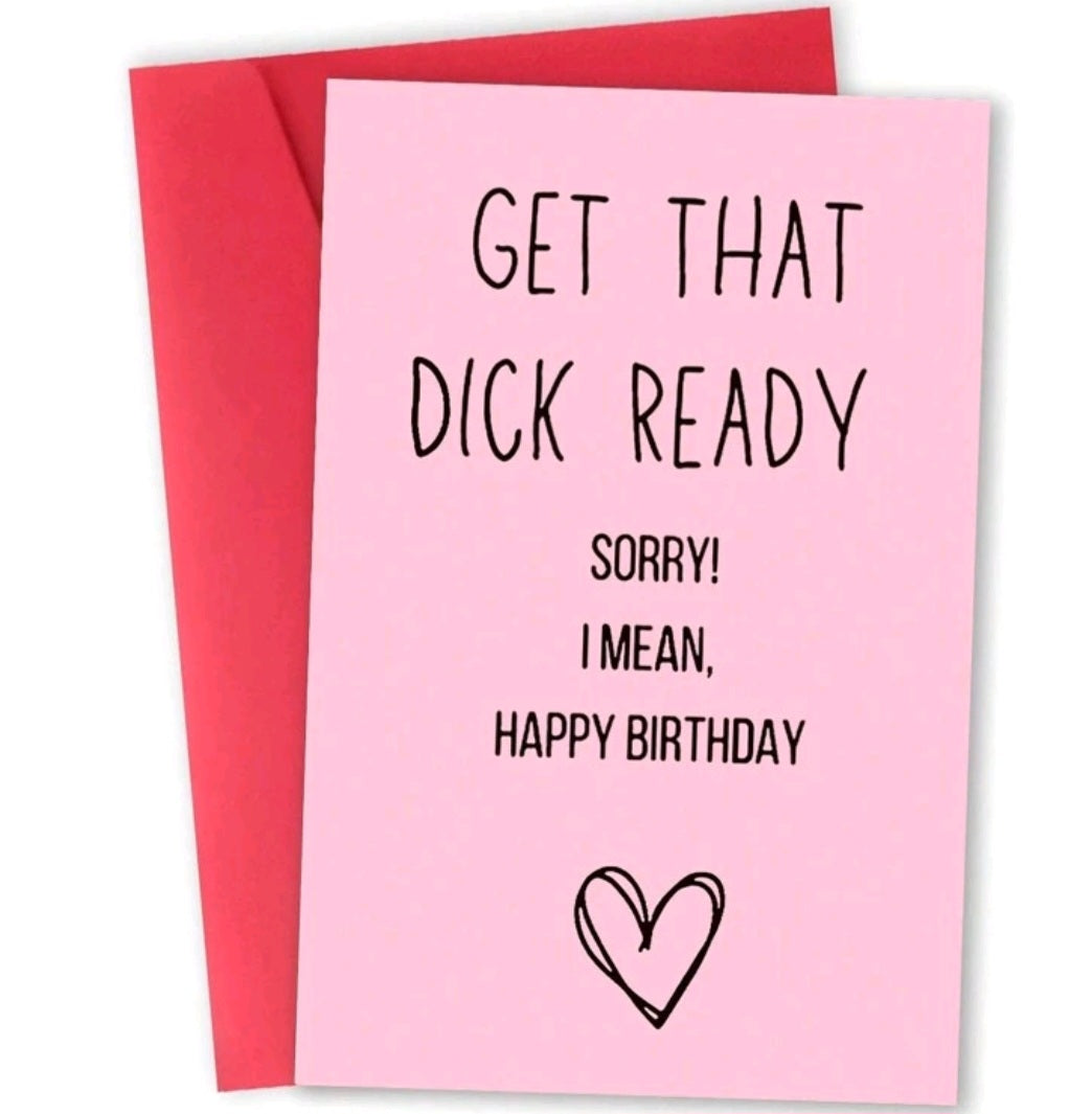 Funny happy birthday card