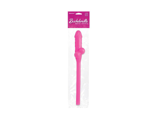 Pipedream - Bachelorette Party Favors - Jumbo Pecker Straw - Pink reduced was £5.00 now £1.99