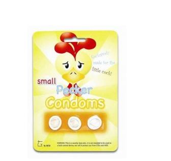 SMALL PECKER CONDOMS X3