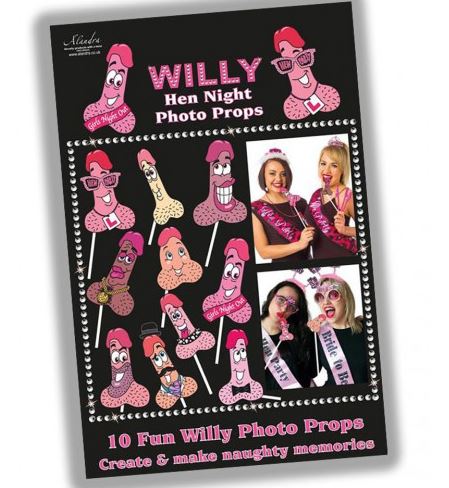 Hen Party Willy Photo Props 10 Props