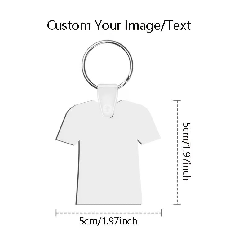 T-Shirt Style MDF Keychain
