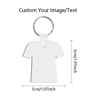 T-Shirt Style MDF Keychain
