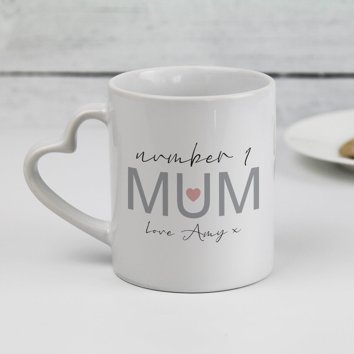 Mug with Heart shaped handle