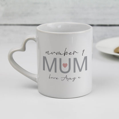 Mug with Heart shaped handle