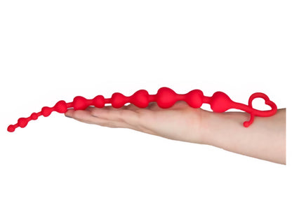 Heart anal beads